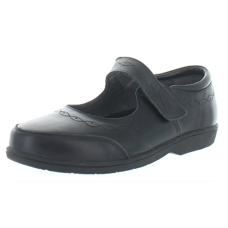 Propet Womens Mary Ellen Leather Adjustable Mary Janes