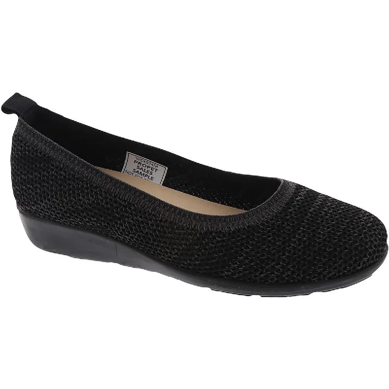 Propet Womens Yen Knit Slip On Ballet Flats