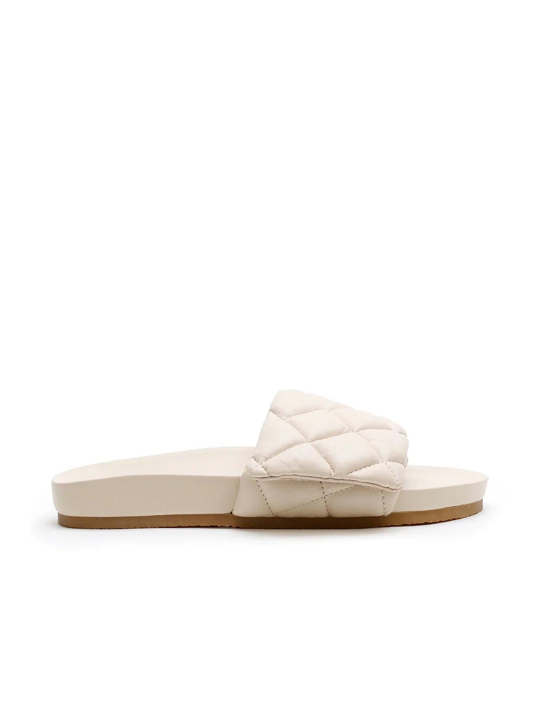 Quilted Slide | Cream