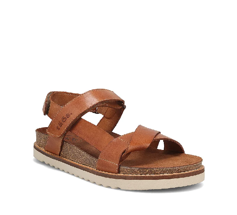 Lightweight Women's Mesh - Paneled Sandals in Yellow for BreathabilitySideways - Caramel