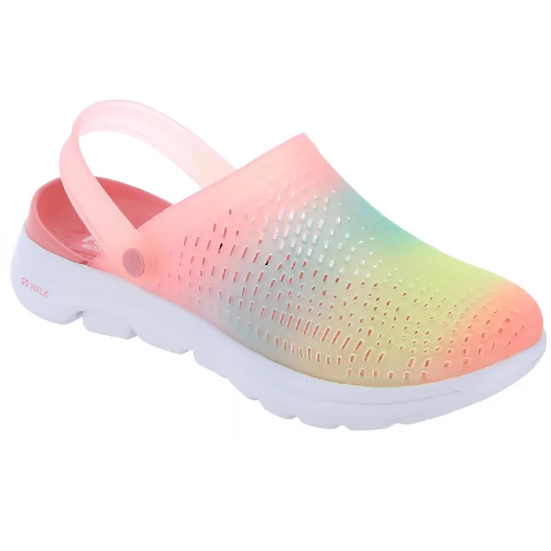 Skechers Womens Go Walk 5-Happy Hues Ombre Rubber Slingbacks