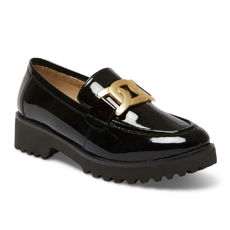 Lightweight Women's Mesh - Paneled Loafers in White for BreathabilityValley Loafer in Black Patent