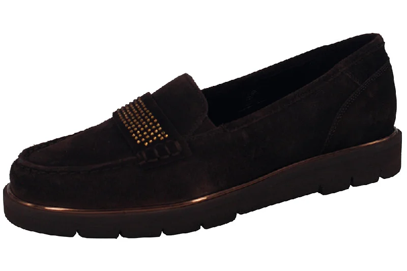 Women's Fur - Lined Loafers in Tan for a Cozy Winter Option34803 - VELOUR MORO