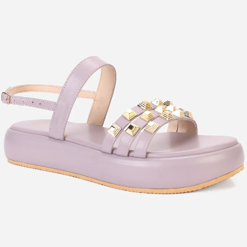 Women's Flat Slide Sandals with a Memory Foam Insole in White for All - Day ComfortWomens "ISIDORA" Comfort Everyday Sandals