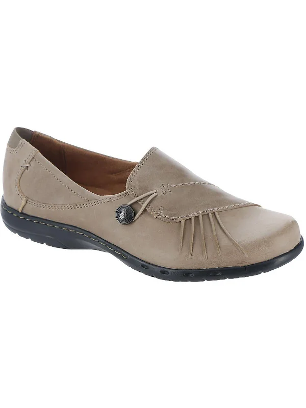 Adjustable Strap Women's Loafers in Tan for a Custom FitWomens Leather Slip On Loafers