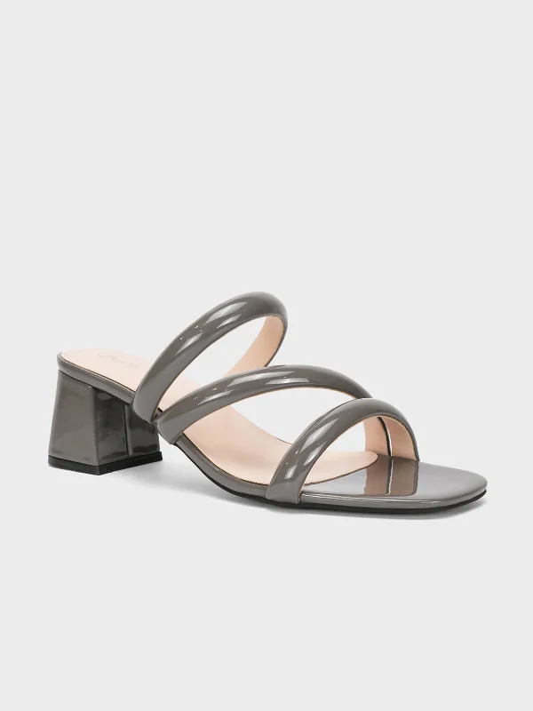 Womens "NEREUS" Patent Casual Sandals