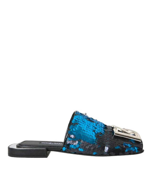 Women's Thong Sandals with a Beaded Design in Multicolor for a Beachy Aesthetic Women's Thong Sandals with a Beaded Design in Multicolor for a Beachy Aesthetic Women's Sandals with a Floral - Printed Upper in Pink for a Feminine Spring LookDolce & Gabbana  Sequin Logo Slides Sandals Women's Shoes