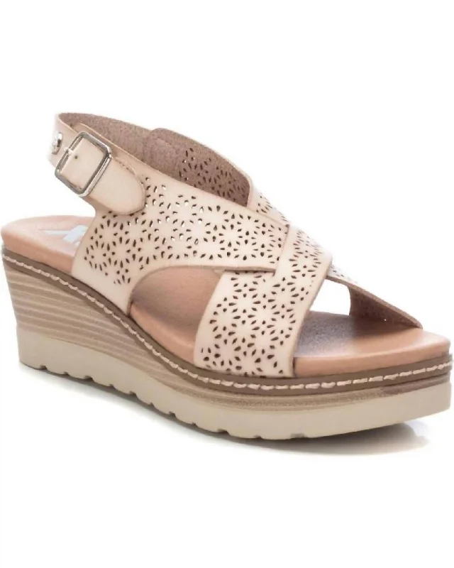 Women's Cork - Soled Espadrille Sandals with a Rope - Trimmed Upper in Navy for a Summer Vibe Women's Cork - Soled Espadrille Sandals with a Rope - Trimmed Upper in Navy for a Summer Vibe Women's Rhinestone - Embellished Open - Toe Sandals in Silver for a Glamorous Party LookWomen's Wedge Sandals In Beige