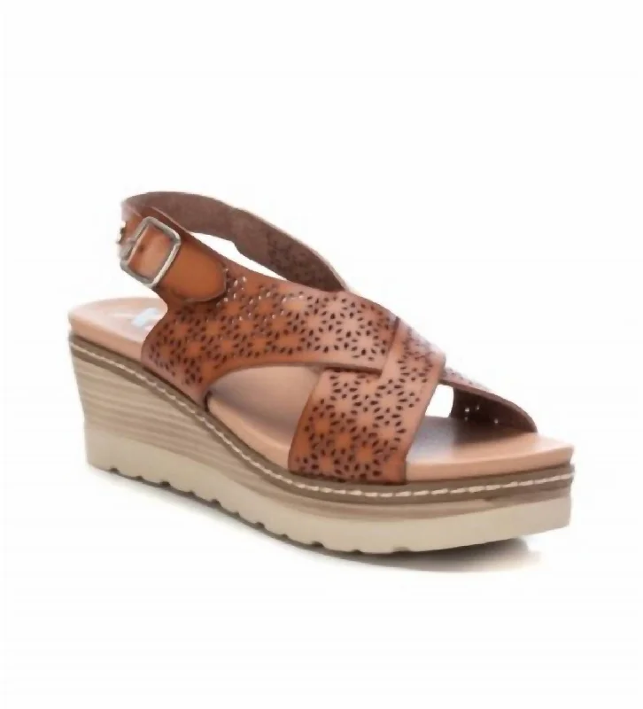 Women's Leather - Strapped Sandals with a Braided Detail in Brown for a Rustic Appeal Women's Leather - Strapped Sandals with a Braided Detail in Brown for a Rustic Appeal Plus Size Women's Wide - Width Platform Sandals in Black for Added Comfort and HeightWomen's Wedge Sandals In Brown