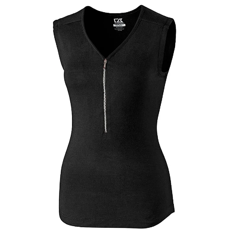 Cutter and Buck Sleeveless Julienne Zip V-neck Golf Vest 2018 Women