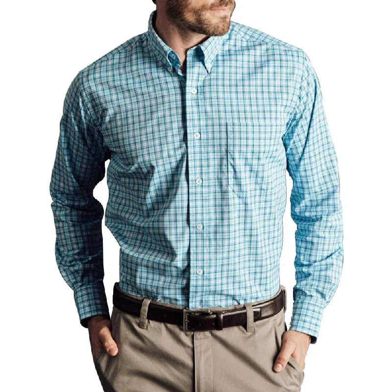 Oxford Howell Plaid Performance Buttondown Golf Shirt 2018