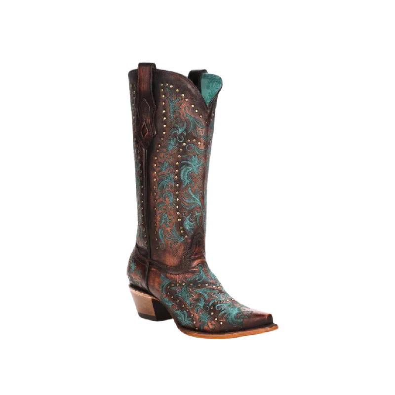 Corral Women's Copper Embroidery And Studs Boots