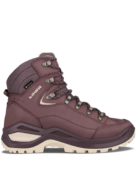 Wide - Toe Box Women's Hiking Shoes in Orange for Comfortable Toe MovementLowa Women's Renegade EVO GTX Mid Hiking Boots Wide - Toe Box Women's Hiking Shoes in Orange for Comfortable Toe MovementLowa Women's Renegade EVO GTX Mid Hiking Boots