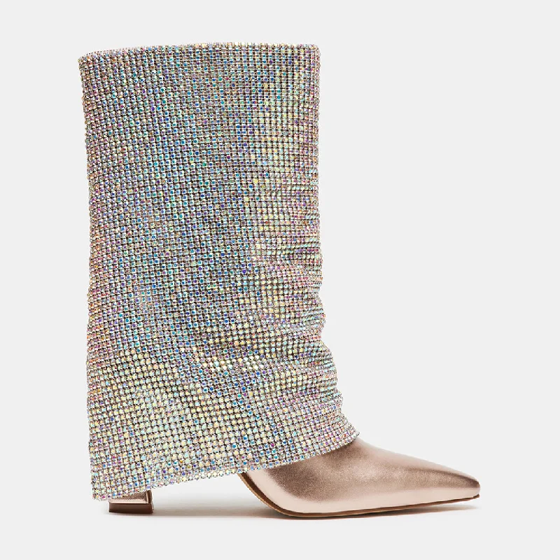 women's booties for travelSPARKLE SILVER MULTI