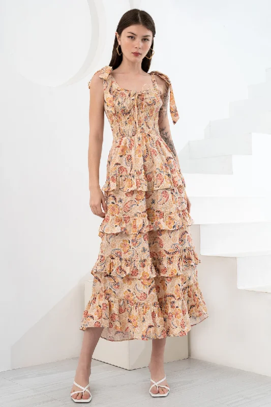 Animal print maxi dresses for a statement - making outfitMAXINE MIDI DRESS