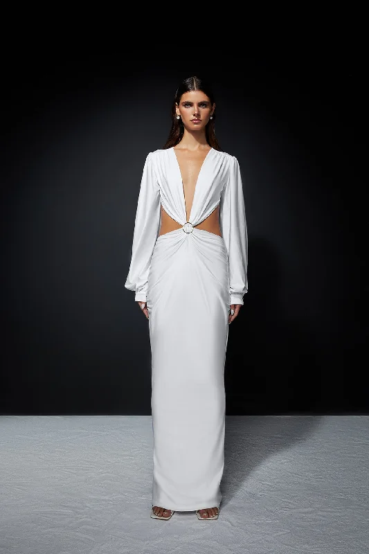 Maxi dresses with a halter neck for a stylish and sophisticated choiceKove Dress - White Maxi dresses with a halter neck for a stylish and sophisticated choiceKove Dress - White