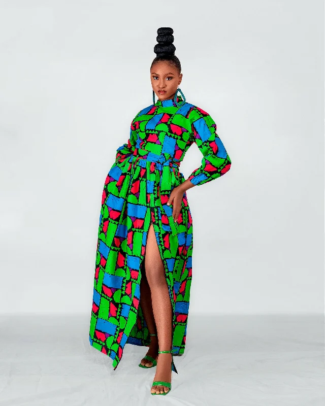 Strapless maxi dresses for a beachside vacationRukky Ankara Maxi Dress | Green Red Multicoloured African Print Strapless maxi dresses for a beachside vacationRukky Ankara Maxi Dress | Green Red Multicoloured African Print