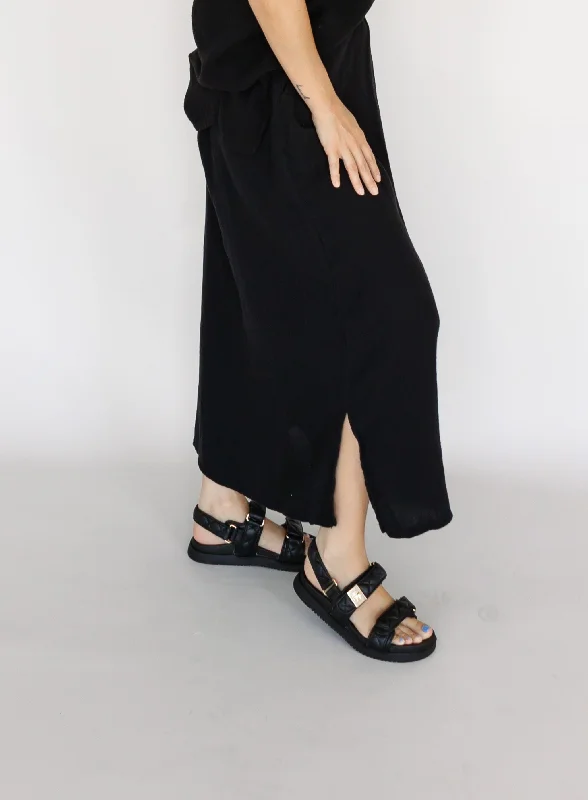 Maxi dresses with a button - down front for a classic lookTranquility Skirt - Black - Final Sale Maxi dresses with a button - down front for a classic lookTranquility Skirt - Black - Final Sale