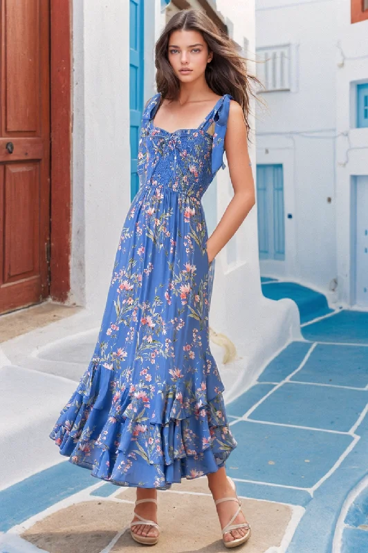 Maxi dresses with one - shoulder designs for a stylish and asymmetric lookTRISHA MAXI DRESS