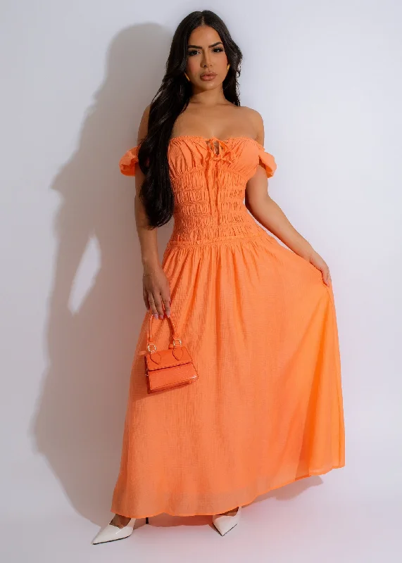 Maxi dresses with a cinched waist for a defined silhouetteWell Wishes Maxi Dress Orange Maxi dresses with a cinched waist for a defined silhouetteWell Wishes Maxi Dress Orange