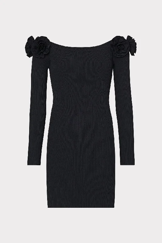 Ruffled mini dresses for a romantic touchKara Off The Shoulder Knit Mini Dress