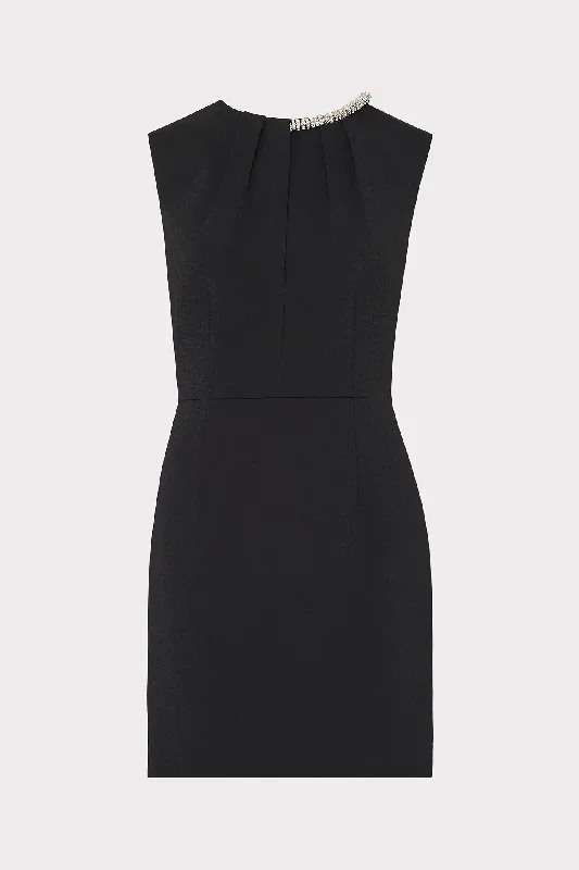 Mini dresses with beaded embellishments for a fancy eventNyra Crystal Mini Dress