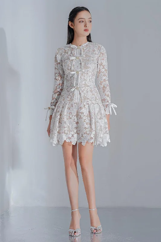 Mini dresses with halter necks for a stylish choiceQuinnley Drop Waist Round Neck Lace Mini Dress Mini dresses with halter necks for a stylish choiceQuinnley Drop Waist Round Neck Lace Mini Dress