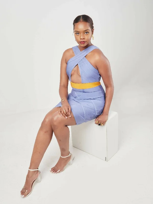 Mini dresses with belted waists for a defined silhouetteAndrea Bandage Dress - Purple Mini dresses with belted waists for a defined silhouetteAndrea Bandage Dress - Purple
