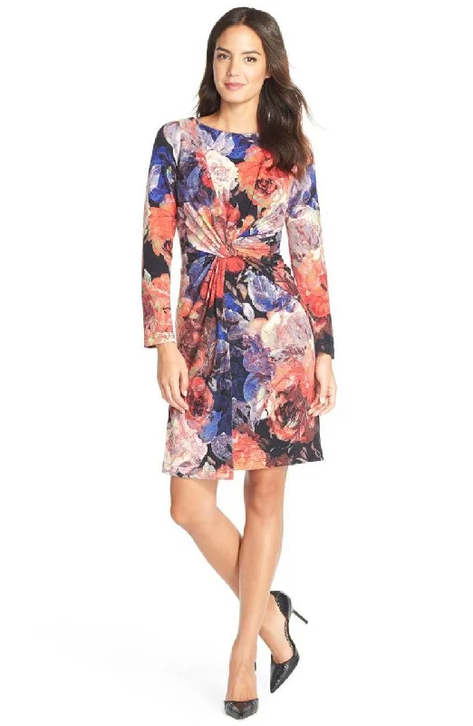 Cocktail dresses with a ruched bodice and spaghetti strapsAdrianna Papell - 15251270 Knot Front Long Sleeve Sheath Dress Cocktail dresses with a ruched bodice and spaghetti strapsAdrianna Papell - 15251270 Knot Front Long Sleeve Sheath Dress