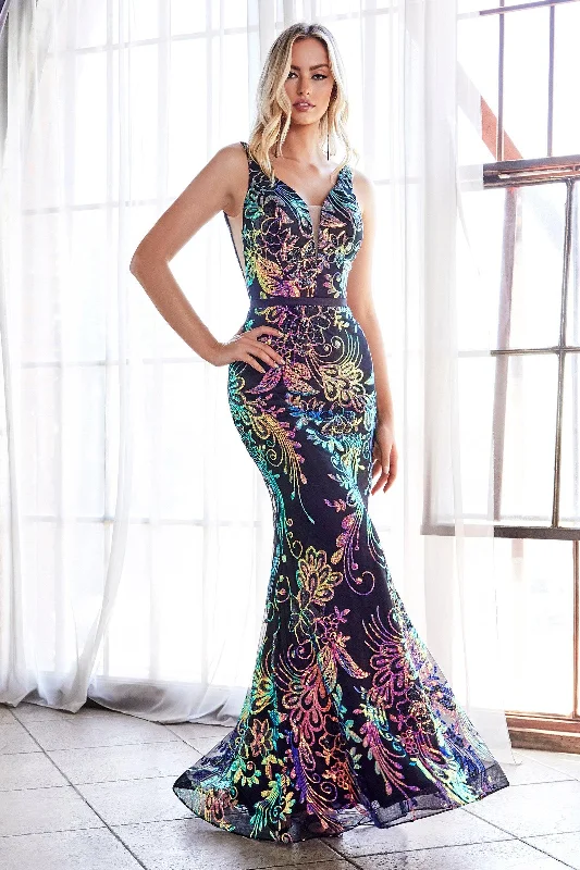 Solid - colored bodycon dress for a classic appearanceCinderella Divine J795 Long Formal Fitted Sleeveless Prom Dress Solid - colored bodycon dress for a classic appearanceCinderella Divine J795 Long Formal Fitted Sleeveless Prom Dress