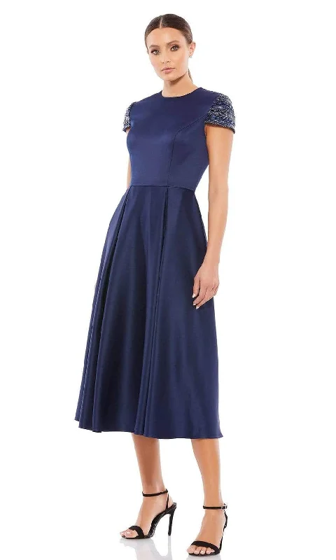 A - line cocktail wedding guest dresses in pastel colorsIeena Duggal - 55699 Jewel Box-Pleated A-Line Dress A - line cocktail wedding guest dresses in pastel colorsIeena Duggal - 55699 Jewel Box-Pleated A-Line Dress