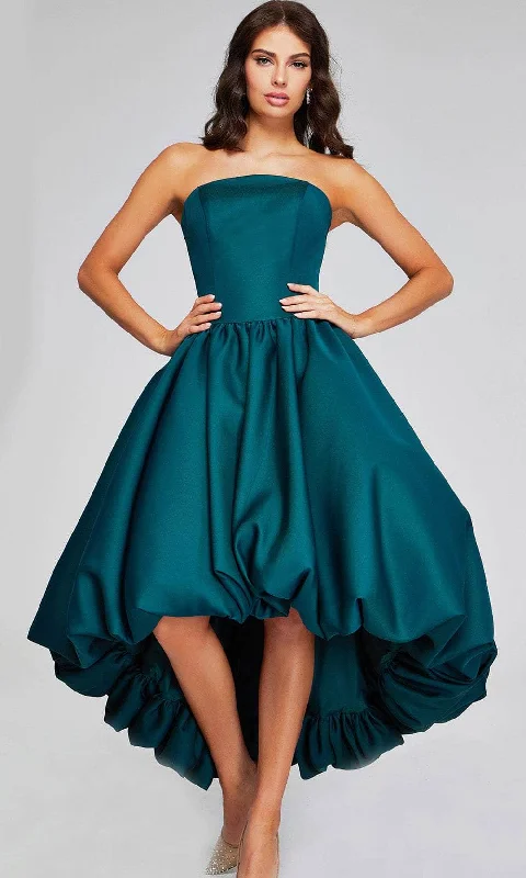Metallic wedding guest dresses for a glamorous weddingJovani 42345 - Strapless Bubble Hem Evening Dress Metallic wedding guest dresses for a glamorous weddingJovani 42345 - Strapless Bubble Hem Evening Dress