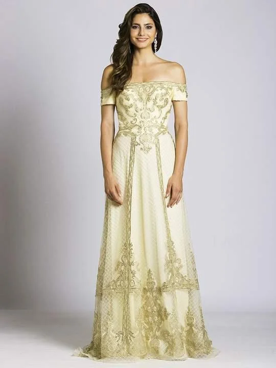 Bodycon dress for a date night​Lara Dresses Off Shoulder Long Prom Dress 33520