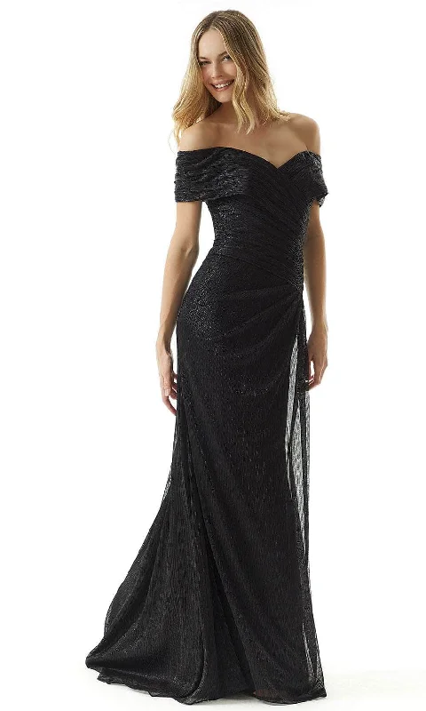 Wedding guest dresses with cold - shoulder designs and solid colorsMGNY by Mori Lee 73029 - Metallic Off Shoulder Evening Dress Wedding guest dresses with cold - shoulder designs and solid colorsMGNY by Mori Lee 73029 - Metallic Off Shoulder Evening Dress