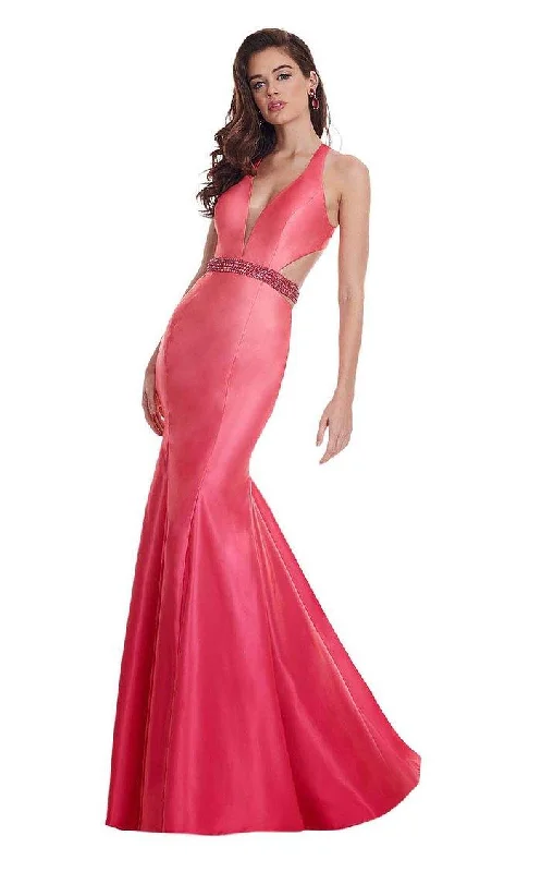 Backless bodycon dress for a bold statementRachel Allan Long Halter Mermaid Prom Dress 6413 Backless bodycon dress for a bold statementRachel Allan Long Halter Mermaid Prom Dress 6413