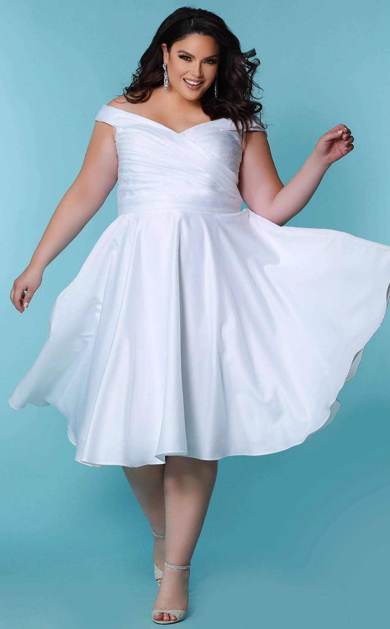 Cocktail dresses with a wrap - front style and a long - length optionSydneys Closet SC5302 Dress Cocktail dresses with a wrap - front style and a long - length optionSydneys Closet SC5302 Dress