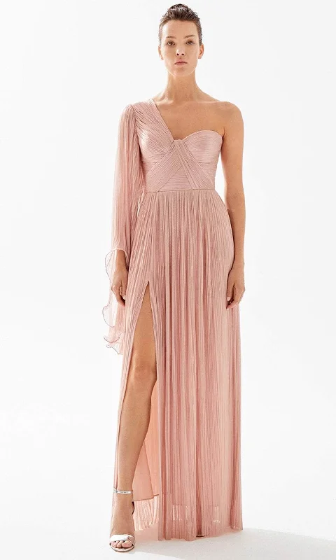 Wedding guest dresses with gathered skirts and V - necklinesTarik Ediz 98250 - Ruched Asymmetric Evening Dress Wedding guest dresses with gathered skirts and V - necklinesTarik Ediz 98250 - Ruched Asymmetric Evening Dress