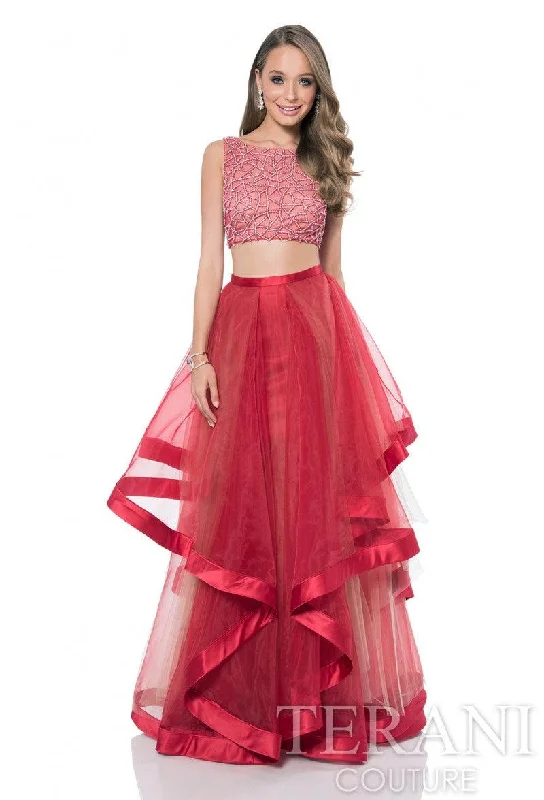 Bodycon dress in a neon color for a vibrant appearanceTerani Couture 1611P1369A Sexy Two Piece Prom Dress Bodycon dress in a neon color for a vibrant appearanceTerani Couture 1611P1369A Sexy Two Piece Prom Dress