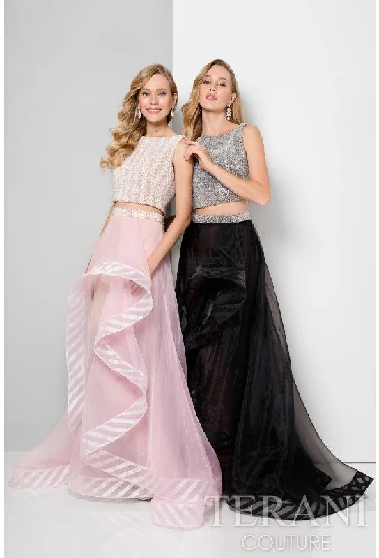 Bodycon dress for a prom night​Terani Couture 1711P2697 Two Piece Prom Dress