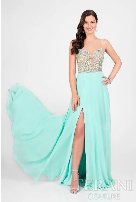 Bodycon dress with a high - low hem for a trendy lookTerani Couture 1712P2512 Long Prom Dress Bodycon dress with a high - low hem for a trendy lookTerani Couture 1712P2512 Long Prom Dress