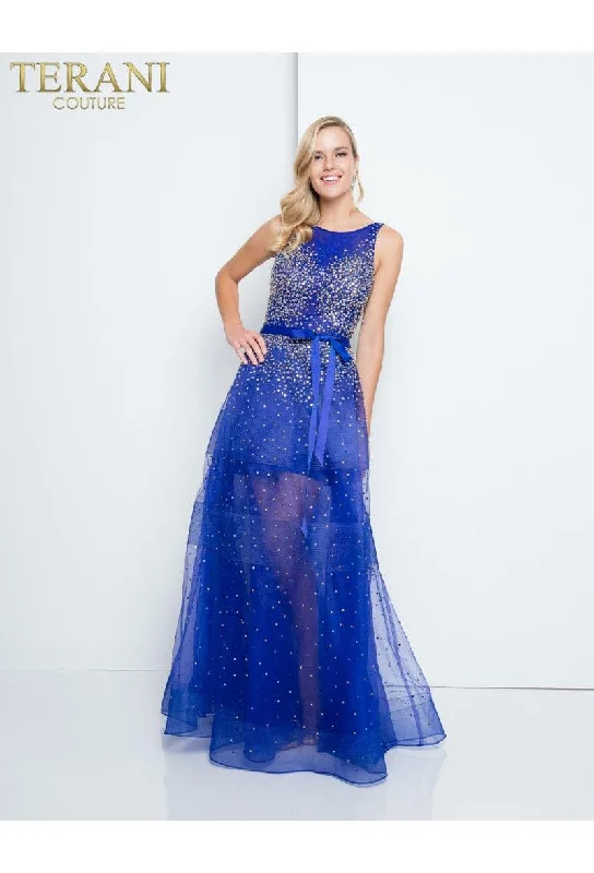 Bodycon dress with a button - down frontTerani Couture 1812P5853 Sleeveless Long Prom Dress Bodycon dress with a button - down frontTerani Couture 1812P5853 Sleeveless Long Prom Dress