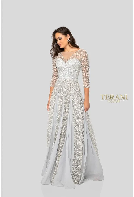 Bodycon dress for a bridal shower​Terani Couture 1911M9297 Formal Long Sleeve Dress