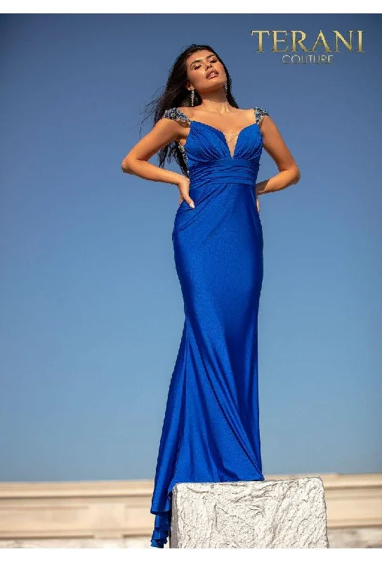 Bodycon dress with a mesh insert for a stylish edgeTerani Couture 2011P1469 Sleeveless Long Prom Gown Bodycon dress with a mesh insert for a stylish edgeTerani Couture 2011P1469 Sleeveless Long Prom Gown