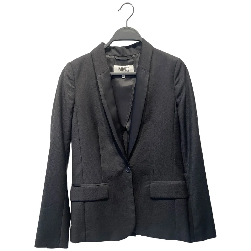 Women's pea coats with brass buttons for a nautical - inspired styleMM6/Tailored Jkt/36/Nylon/BLK/ Women's pea coats with brass buttons for a nautical - inspired styleMM6/Tailored Jkt/36/Nylon/BLK/