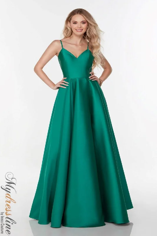 Formal dresses with pleated bodices and taffeta fabric for a traditional lookAlyce 1737 Formal dresses with pleated bodices and taffeta fabric for a traditional lookAlyce 1737