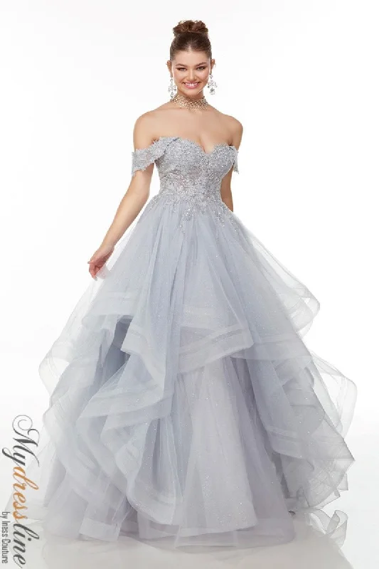 Prom dresses with lace - trimmed sleeves and empire - style waists for a flattering and vintage - inspired formal affairAlyce 61095 Prom dresses with lace - trimmed sleeves and empire - style waists for a flattering and vintage - inspired formal affairAlyce 61095