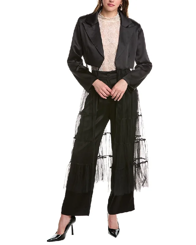 Oversized women's wool coats in a monochromatic look for a trendy outfitBeulah Coat