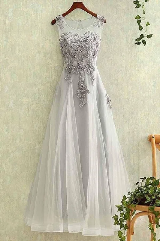 Party dresses with a satin - lined interior for added comfortElegant Tulle Lace Applique Long Prom Dresses Evening Dreses PG412 Party dresses with a satin - lined interior for added comfortElegant Tulle Lace Applique Long Prom Dresses Evening Dreses PG412