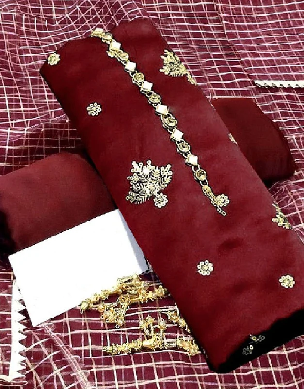Evening party dresses with a long train for a dramatic entranceFancy Embroidered Shamoz Silk Party Wear Dress with Shamoz Silk Trouser (DZ14634) Evening party dresses with a long train for a dramatic entranceFancy Embroidered Shamoz Silk Party Wear Dress with Shamoz Silk Trouser (DZ14634)