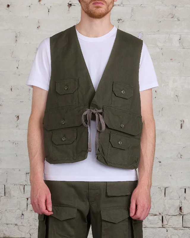 Checkered women's wool coats in a classic pattern for a timeless styleEngineered Garments Fowl Vest Cotton Brush HB Olive Checkered women's wool coats in a classic pattern for a timeless styleEngineered Garments Fowl Vest Cotton Brush HB Olive